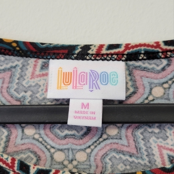 LulaRoe Irma Tunic Top Aztec Red M - Picture 3 of 7
